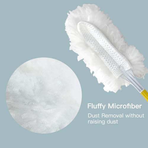 Car Interior Duster - Ultimate Cleaning Tool for Cars, House, and Office - Compact Mini Design for Effortless Dust Removal Stereo-Single Sided Design 2handle +20 Duster Refills. - style: Duster st20