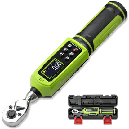 Digital Torque Wrench 1/4" Drive-4-266In.Lb for Bike Motorcycle | Electric Torque Wrench(0.45-30N.m),Vibration Buzzer LED Indicator,±2% Accuracy 5 Units for Precision Parts Engine DIY - size: 1/4" 4-266 In.Lb