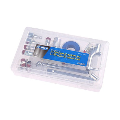 1/4’’ Air Compressor Fittings with Blow Gun Kit, Tire Gauge, Air Chuck, 20PCS