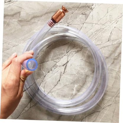 Siphon Pump Hose Kit for Liquid Transfer Durable Oil Siphon Hose with Connector Clamp Switch for Automotive Fuel and Water Transfer