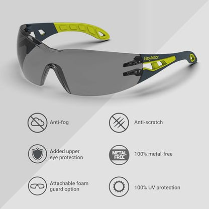 HexArmor MX200 Safety Glasses - color: Grey 23%