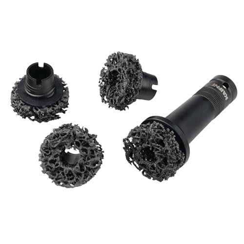 K233 Wheel Hub Resurfacing Kit, Brake Surface and Stud Cleaner, 1/2-Inch Drive, 4 Pads - size: 1/2" Drive