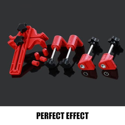 9 PCS Automotive Engine Camshaft Locking Tool, Cam Gear Clamp and Bracket Anti-Skid Design Kit, Camshaft Alignment Timing Retainer, Universal for Most Cars Twin Camshaft Engines (Red)