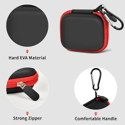 Car and Auto Mini Carry Case Compatible with BlueDriver Bluetooth Pro/Pro Next Gen OBDII OBD2 Scan Tool Monitor for iPhone & Android (Black+Red Zipper) - color: Black+Red Zipper