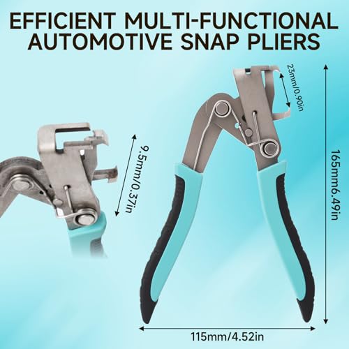 Car Clip Pliers and Disassembly Tools, Multi-Functional Automotive Snap Pliers, Cable Cutting Tool, Easy to Remove Fasteners, Clips, Buckles and Rivets, Open The Panels Without Damage