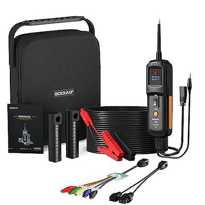 Multifunctional Power Circuit Probe Tester DC Voltage 12V to 40V, 20FT Extension Wire, Grounding Testing, Component Activation, Short Circuit Positioning, Continuity Testing