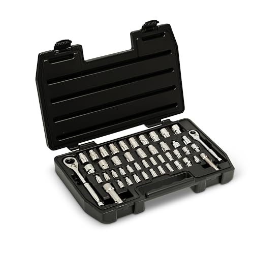 GEARWRENCH 46 Pc. 1/4" & 3/8" Drive 6 Pt. Pass-Thru™ Mechanics Tool Set, SAE/Metric - 8946