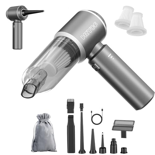 Handheld Cordless Professional 4-in-1 Car Vacuum Cleaner with Digital Display, 20000Pa Powerful Handheld Vacuum, Portable Cordless Vacuum with Brushless Motor & Crevice Tool for Car Home Office Pet - color: Gray