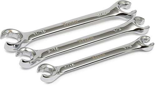 Titan 17388 Flare Nut Wrench Set SAE - style: 3-Piece SAE