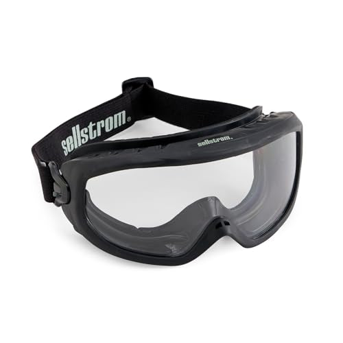 Sellstrom Odyssey II Wildland Fire Safety Goggles - Anti-Fog, Anti-Scratch Eye Protection Goggles for Men & Women - FR Strap, fits over Glasses, ANSI Z87.1 - style: Clear Lens