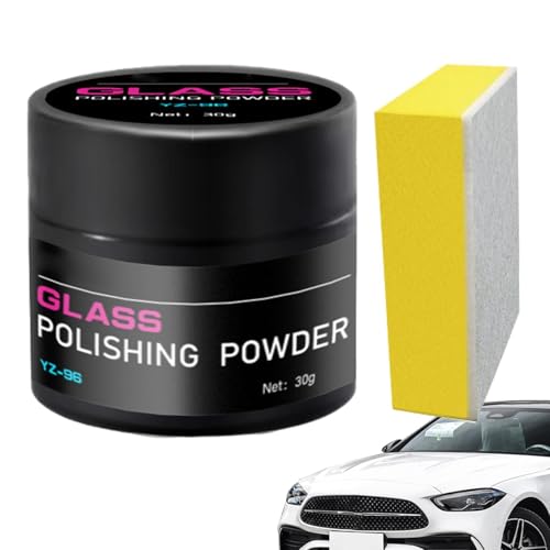 Ing Powder, Cerium Oxide for Car Windshield, Removes Oil Film, Water Spots, and Fine Scratches, Restores Clarity and Shine, Ideal for Automotive, Home