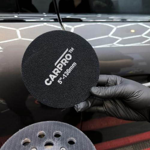 CARPRO GlassCUT Glass Polishing Pad - Polish Glass Scratches Etching, Remove Waterspots, Correct and Clean Damaged Windshield & Window Glass - Aggressive Rayon Heavy Pad - 5" (1 Pack) - size: 5 inch (Pack of 1)