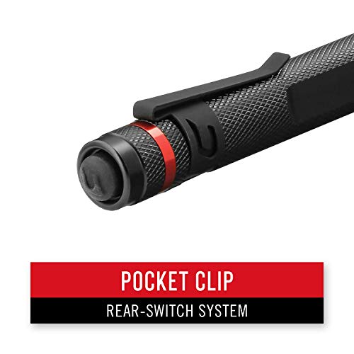 Coast® G19 54 Lumen Inspection Beam LED Penlight with Adjustable Pocket Clip and Consistent Edge-to-Edge Brightness, Black