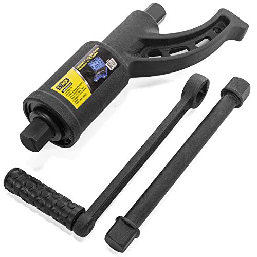 XtremepowerUS 8-Pieces Heavy Duty Torque Multiplier Wrench Labor Saving Lug Nut Wrench Torque Multiplier Cr-v Socket (24mm to 38mm) for Semi Truck & RVs w/Case - style: Torque Wrench Labor Saving