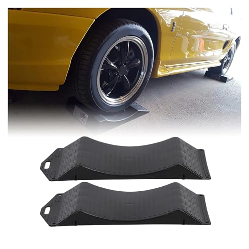 Rv Wheel Chocks 2pc/Set Car Tire Ramps Proof Heavy Duty Simple Using Saver Powerful Load Bearing Capacity(18P 44.4x19.5x3.5cm) - color: 18p 44.4x19.5x3.5cm