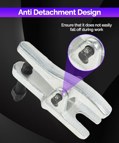 RACOONA Ball Joint Separator,Ball Joint Separator Tool,Car Accessories Universal Adjustable Ball Joint Removal Tool with an Opening Range from 1-1/8" to 2-1/8",Compatible with Most Cars