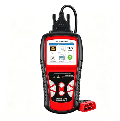 KONNWEI KW830 OBD2 Scanner Diagnostic Tool, Check Engine Light Reset, Live Data Stream, Emission Test, Battery Health Detection, Fault Code Reader, OBDII Scan Tool for for All Cars & Trucks After 1996