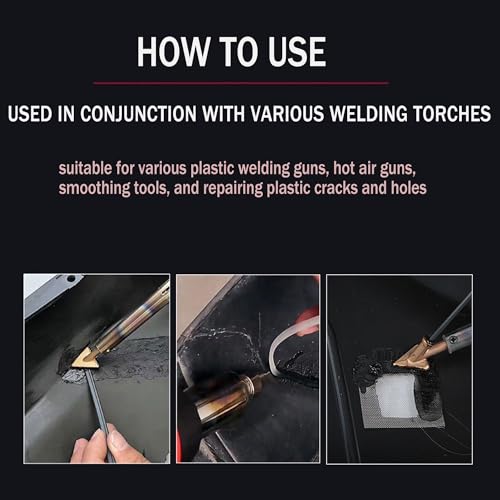 Plastic Welding Repair Rods, 7 Types PU, PP, ABS, PE, TPO, PA, PC, 8 Pieces per Type, 13 Inch, for Car Bumper Repair