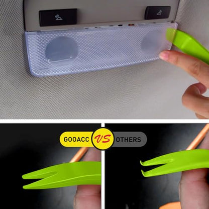 GOOACC Auto Trim Removal Tool Kit No-Scratch Tool Kit for Car Audio Dash Window Molding-4PCS (Green) - color: Green, size: 4PCS Trim Removal Tool