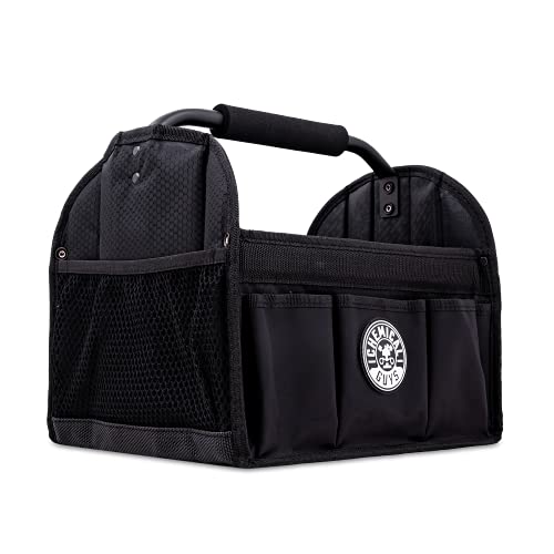 Chemical Guys, Quick Load Collapsible Detailing Caddy & Organizer, Black | Collapsible caddy carries soaps, tools and accessories for wash day, folds flat for easy garage storage