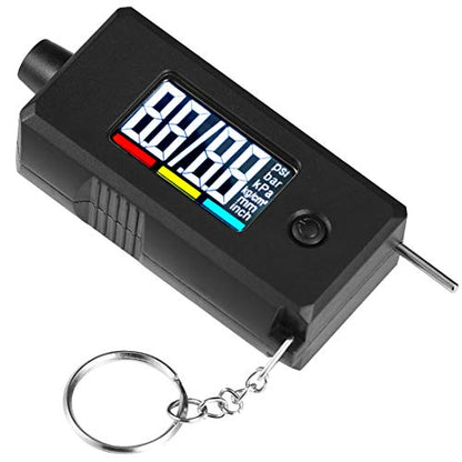 CZC AUTO Digital Tire Pressure Gauge Reader Checker 2 in 1 Accurate Digital PSI Tire Gauge with Tread Depth Gauge Backlit LCD for Car Truck Bicycle Motorcycle, Non-Slip Grip, 0-100 PSI