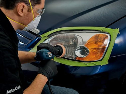 3M Auto Restore and Protect Headlight Restoration Kit, Use On Plastic Lenses, Headlights, Taillight, Fog Lights and More, Includes Sanding Discs, Headlight Clear Coat Wipes, Foam Pad and Glove (39194) - size: 1 Kit