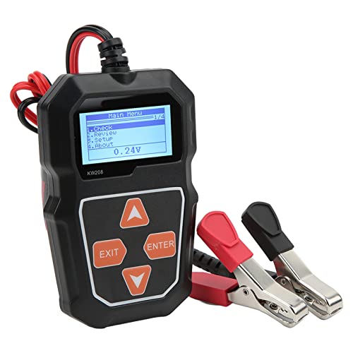 12V Car Battery Load Tester, Digital Auto Battery Analyzer, Automotive Alternator Tester with Color LCD Screen, for Truck SUV and All 12V 100 2000 CCA Batteries