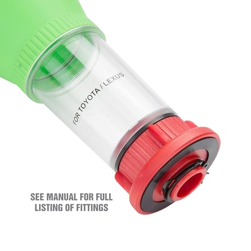 OEMTOOLS 87024 Oil Funnel for Toyota, Lexus, VW, and Mercedes Vehicles | No-Spill Design – Funnel Screws Directly into Filler Neck | Save Time on Your Next Oil Change |Hard-to-Miss Green Color - size: Toyota, Lexus, VW and Mercedes