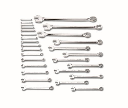 Wright Tool 760 Combination Wrench Set 12 Point Metric Satin Finish 28 Piece 6MM - 50MM Forged Steel Anti-Slip USA Made Industrial Hand Tool Wright Grip 2.0 - size: 28-Piece