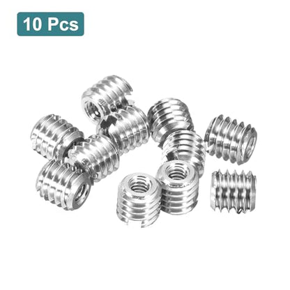 uxcell 10Pcs Threaded Inserts, M2-0.4x4 & M4-0.7x4 Stainless Steel 303 Screw Thread Sleeves Thread Repair Insert for Mechanical Equipment - size: M2-0.4x4 & M4-0.7x4mm
