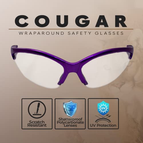 Global Vision Safety Shop Glasses - color: Purple