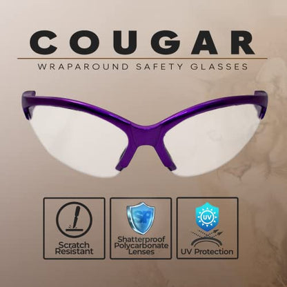 Global Vision Safety Shop Glasses - color: Purple