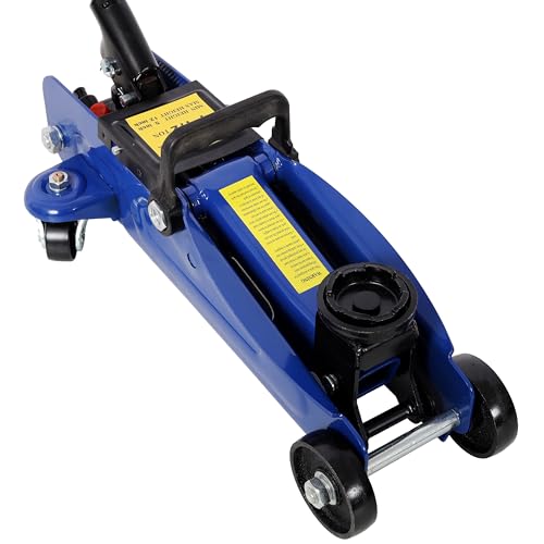 1.5 Ton Low Profile Hydraulic Trolley Service/Floor Jack, Floor Jack 1.5 Ton (3,000 LBs) Hydraulic Car Jack, Lifting Range 5"-11.8" - color: Not Include Case