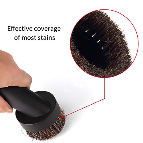Lamoutor 4Pcs Soft Bristle Vacuum Brush Round Brush Vacuum Attachment Universal Vacuum Dust Brush for Most Vacuum Cleaners Accessories