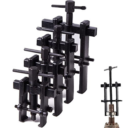 XIIW 4 Bearing Puller Kit 2'' 3'' 4'' 6'' with 2 Jaws Pulley Puller Tool Adjustable | Chrome Vanadium Steel Bearing Gear Puller Set Hand Remover Tool Pump Pulley Remover for Wheel, Motorcycle, Bearings, Gears - size: 2-Jaw Bearing Puller 2'' 3'' 4'' 6''