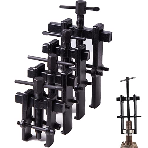 XIIW 4 Bearing Puller Kit 2'' 3'' 4'' 6'' with 2 Jaws Pulley Puller Tool Adjustable | Chrome Vanadium Steel Bearing Gear Puller Set Hand Remover Tool Pump Pulley Remover for Wheel, Motorcycle, Bearings, Gears - size: 2-Jaw Bearing Puller 2'' 3'' 4'' 6''