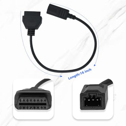 OBD1 to OBD2 Adapter Cable for Honda Vehicles OBD2 16Pin to OBD1 3Pin OBDII Car Diagnostic Connector Compatible with OBD II Diagnostic Scanner (3Pin for Honda)