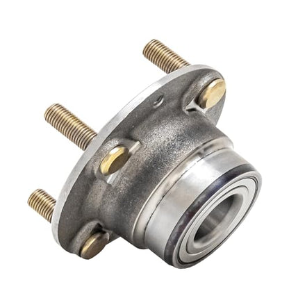 Detroit Axle - Pair Rear Wheel Bearing and Hubs Assembly with 4-Lug for Kia Sephia 1994-2001, Spectra 2000-2004, Non ABS & with Rear Drum Brakes - style: 512200 x2/Pair