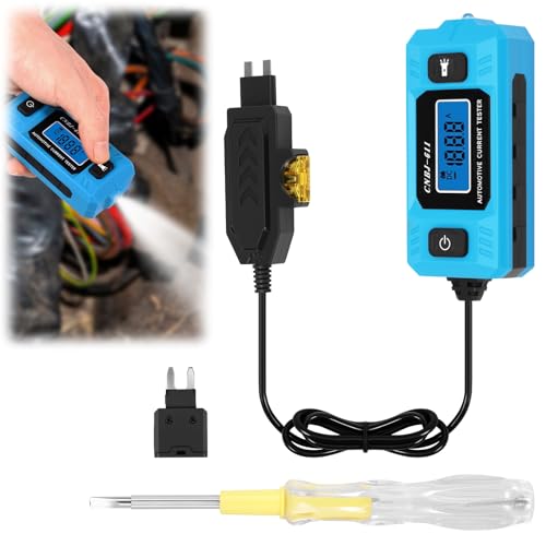 Automotive Circuit Fault Probe Tester, 20A 48V High-Precision Fuse Tester, Car Circuit Probe Checker with Backlit Display & Front Lighting for Various Vehicles (with Test Pen) - color: With test pen