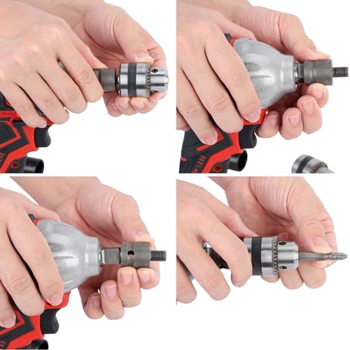 Cordless Impact Wrench - 21V Brushless Motor, 520Nm High Torque, 1/2 Inch Electric Impact Driver, Includes 2 x 1500mAh Batteries - Ideal for Car, Lawn Mower, Red