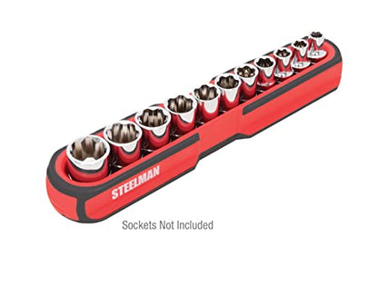 Steelman 75104 Small 6-Inch Long Magnetic Steel Socket Storage and Parts Accessory Tray - size: 1- pc Small 6-Inch Long