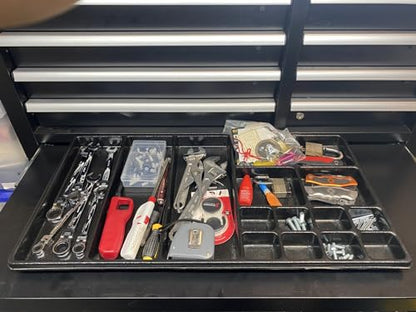 Protoco 3018 Tool Box Drawer Tray with 15 Compartments, 14.25-Inch x 26.5-Inch x 1/2-Inch - style: 3018