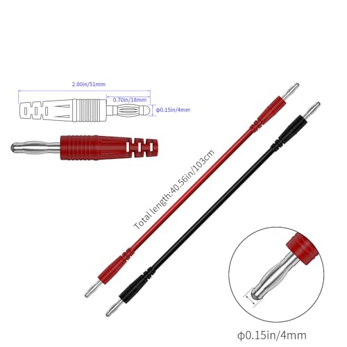 13pcs 4mm Banana PlugTest Leads Kit Digital Electrical Test Probes Set Fully Insulated Alligator Clips Test Tweezer Wire-Piercing Back Probe Pin 0079 - style: 13pcs