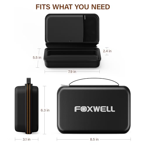 FOXWELL NT630 Plus OBD2 Scanner with ABS and SRS, ABS Auto Bleed Scan Tool & Portable Carrying Case for OBD2 Scanners & Battery Testers