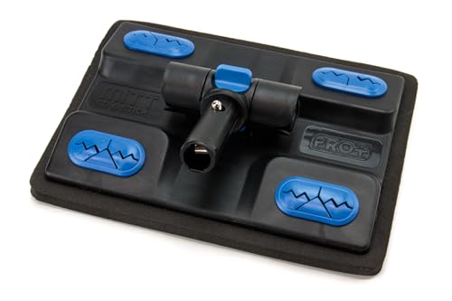 Mitt on a Stick PRO+ | Extendable Car Wash Brush, Mop, Mitt, Sponge | Blue w/ Noodle & Mesh Cover
