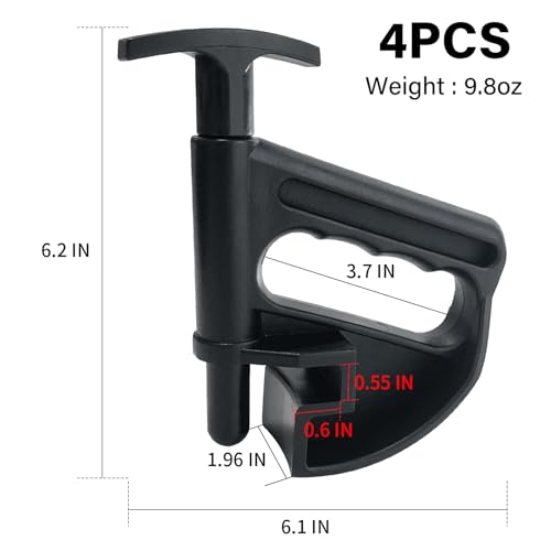 4 Pack Tire Changer Universal Rim Pry Clamp, Nylon Tire Bead Clamp Drop Center Tool, Manual Tire Changer Wheel Changing Helper