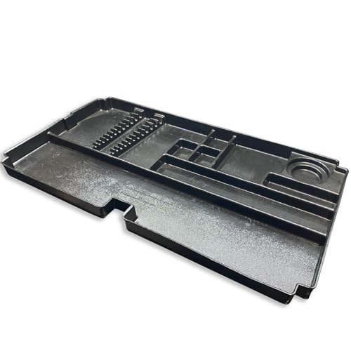 Protoco 3014 Utility Cart Top Tray with 10 Compartments Wrench Rack Cup Holder, 16-Inch x 29-Inch x 1/2-Inch - style: 3014