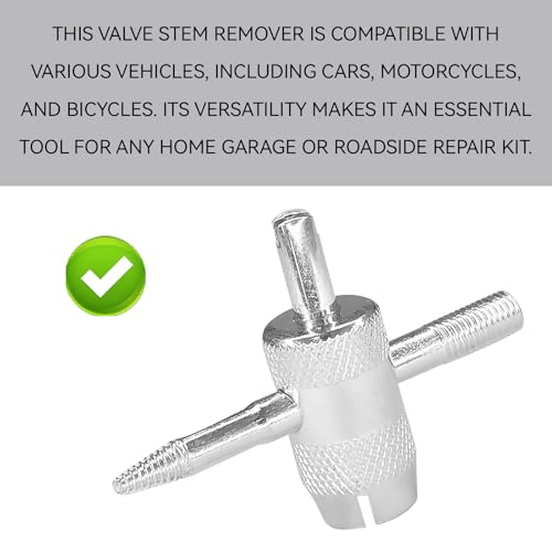 4 Way Tire Valve Stem Core Removal Tools, 4-in-1 Tyre Air Valve Stem Puller Remover and Installer Repair Kit, Multifunctional Tire Valves Core Removal Tool Wrench for Car Motorcycle Bicycle（2PCS） - size: 2PCS