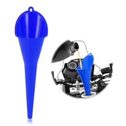Oil Funnel, Multi-Purpose Plastic Long Neck Oil Funnel, Automotive Use Funnels for Filling Oils Lubricants Water Diesel, Kitchen Funnels for Filling Bottles Jars (Blue, 1PCS) - color: Blue, 1PCS