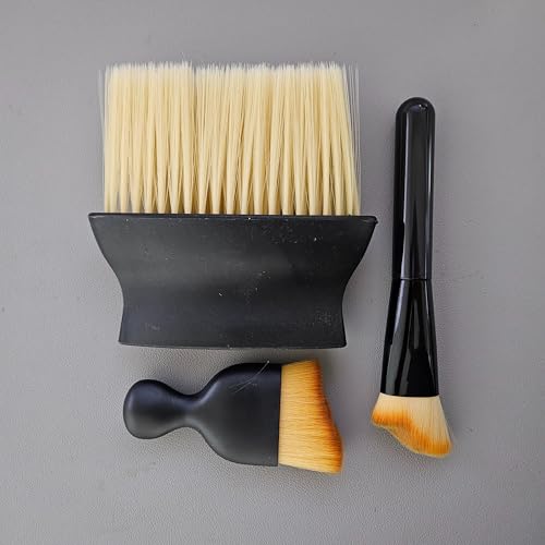 BE:Trend URBAN CAR Multi-Purpose Cleaning Brush Set – 3-Piece Detailing Kit for Cars, Miniature Models, and Figurines | Soft Bristles, Ergonomic Handle, Durable & Eco-Friendly Design